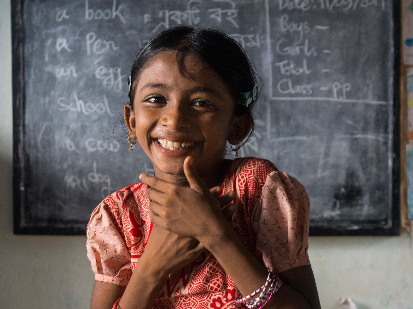 Mädchen in einer Schule in Bangladesch