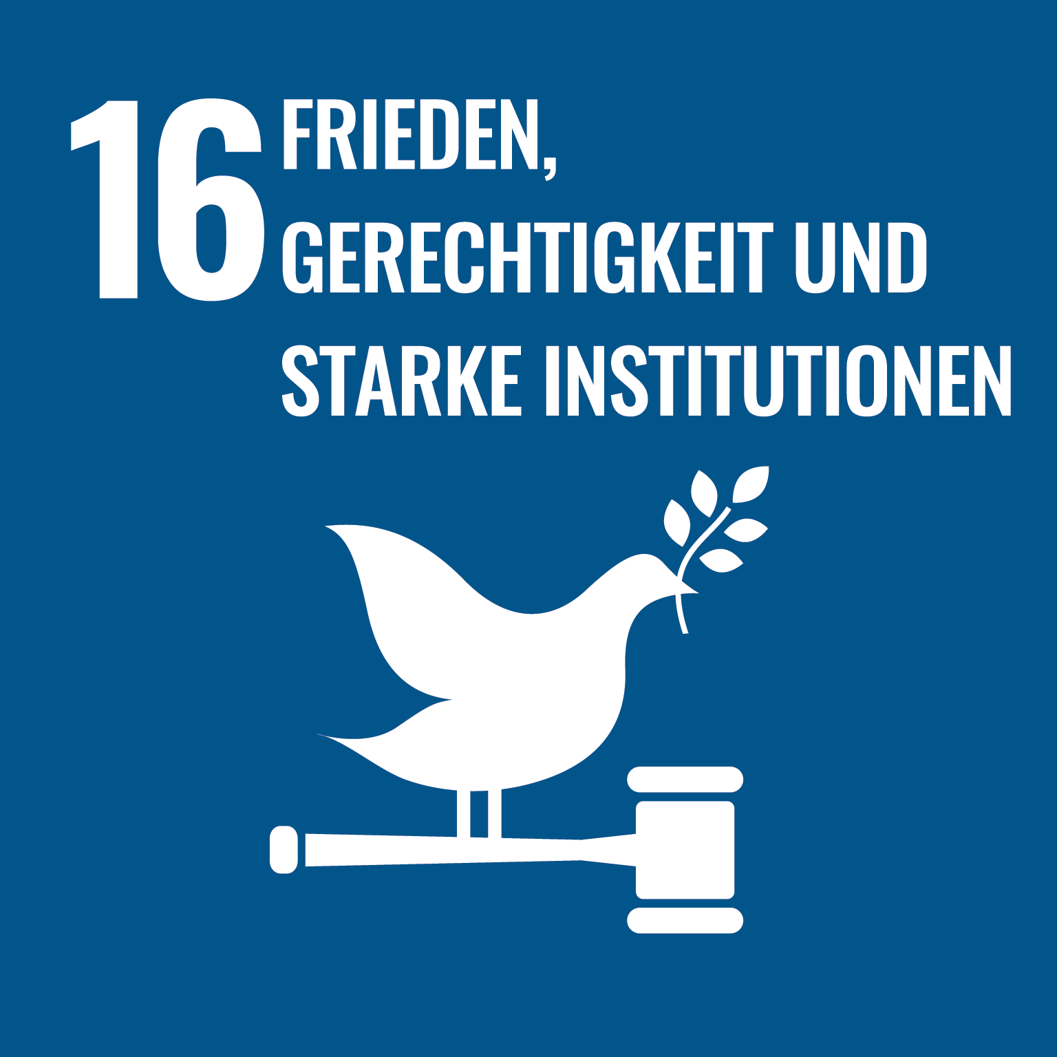 SDG 16: Frieden, Gerechtigkeit und starke Institutionen