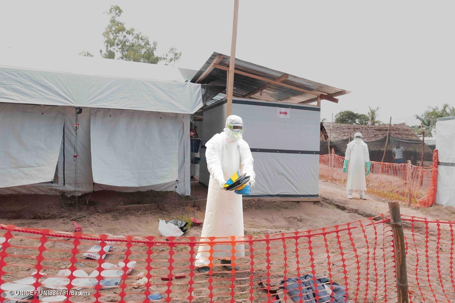 Ein Behandlungszentrum für Ebola in der DR Kongo.