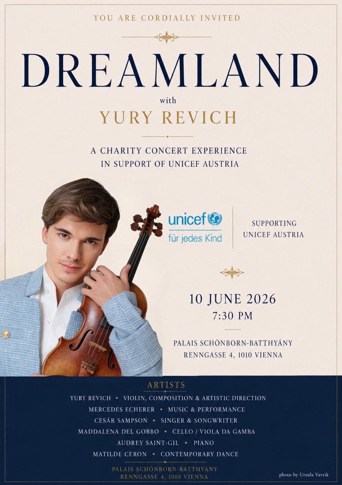 Die Einladung zu Dreamland with Yury Revich.