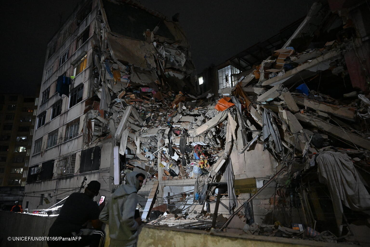 Ein komplett zerstörtes Wohnhaus nach den Erdbeben in Venezuela.